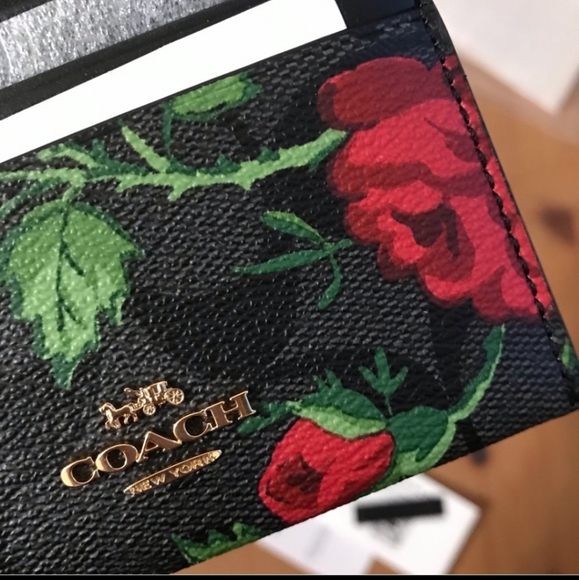 Coach Mini Court Backpac  In Signature Pebbled Leather With Fairytale Rose Print - Picture 5 of 8